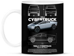 printfashion TESLA CYBERTRUCK - Bögre - Fekete (17585188)