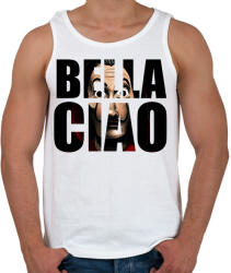 printfashion Bella Ciao - Férfi atléta - Fehér (17555158)