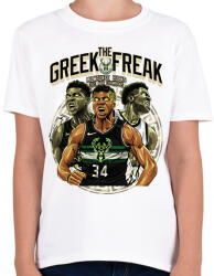 printfashion Giannis Antetokounmpo - Gyerek póló - Fehér (17541854)