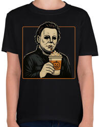 printfashion Pumpkin spice season - Gyerek póló - Fekete (17533613)