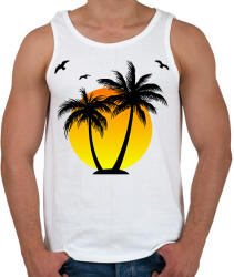 printfashion Nyári hangulat - Férfi atléta - Fehér (17533964)