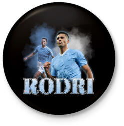 printfashion Rodri - Kitűző, hűtőmágnes - Fekete (17545689)