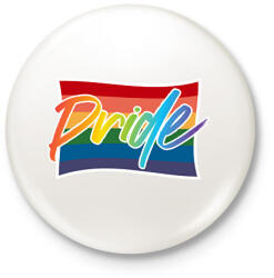 printfashion pride abstract - Kitűző, hűtőmágnes - Fehér (17566838)