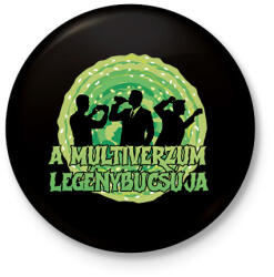 printfashion A multiverzum legénybúcsúja - Kitűző, hűtőmágnes - Fekete (17535745)