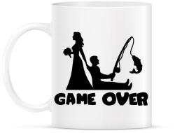 printfashion Game over horgászos - Bögre - Fehér (17536623)
