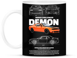 printfashion DODGE CHALLENGER DEMON - Bögre - Fekete (17581959)