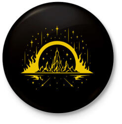 printfashion Androméda Deluxe - Kitűző, hűtőmágnes - Fekete (17577187)