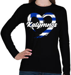 printfashion Kalymnos - Női hosszú ujjú póló - Fekete (17560711)