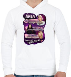 printfashion anya - Férfi kapucnis pulóver - Fehér (17549349)