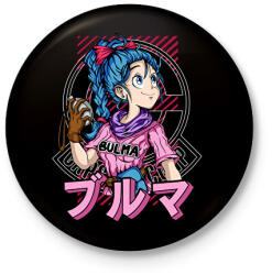 printfashion Bulma - Kitűző, hűtőmágnes - Fekete (17538920)