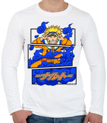 printfashion naruto uzumaki - Férfi hosszú ujjú póló - Fehér (17538111)
