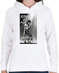 printfashion michael jackson king - Női kapucnis pulóver - Fehér (17548048)