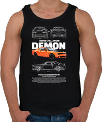 printfashion DODGE CHALLENGER DEMON - Férfi atléta - Fekete (17579914)