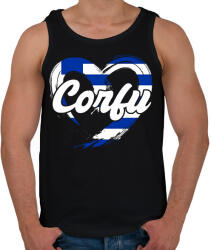 printfashion Corfu - Férfi atléta - Fekete (17561461)