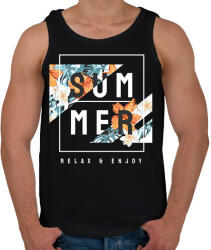 printfashion Summer relax - Férfi atléta - Fekete (17558309)