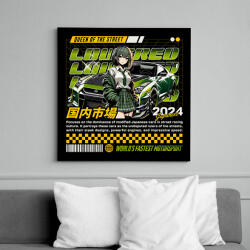 printfashion Queen of the street - Vászonkép - Fekete (17583921)