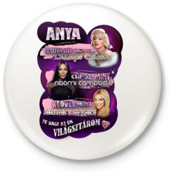 printfashion anya - Kitűző, hűtőmágnes - Fehér (17549738)