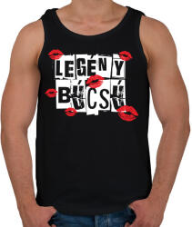 printfashion Legénybúcsú - Férfi atléta - Fekete (17534865)