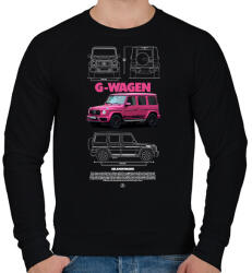 printfashion Mercedes G Wagen - Férfi pulóver - Fekete (17541727)