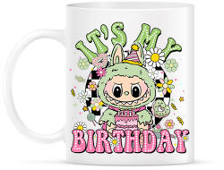 printfashion Születésnapi Labubu - Bögre - Fehér (17579784)