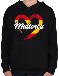 printfashion Mallorca - Gyerek kapucnis pulóver - Fekete (17562475)