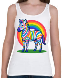 printfashion Zebra - Női atléta - Fehér (17532665)