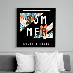 printfashion Summer relax - Vászonkép - Fekete (17558749)