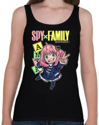 printfashion SPY FAMILY - ANYA - Női atléta - Fekete (17539115)