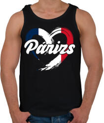 printfashion Párizs - Férfi atléta - Fekete (17559661)