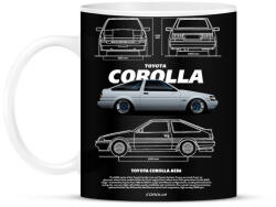 printfashion COROLLA AE86 - Bögre - Fekete (17579788)