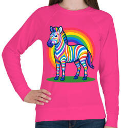 printfashion Zebra - Női pulóver - Fukszia (17532699)