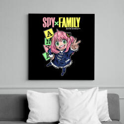 printfashion SPY FAMILY - ANYA - Vászonkép - Fekete (17540282)