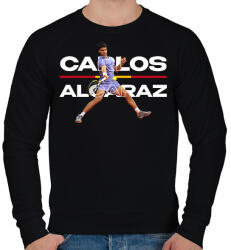 printfashion carlos alcaraz - Férfi pulóver - Fekete (17554292)