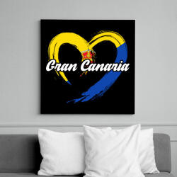 printfashion gran canaria - Vászonkép - Fekete (17560540)
