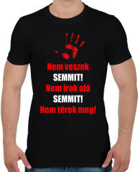 printfashion Nem veszek semmit - Férfi póló - Fekete (17575863)