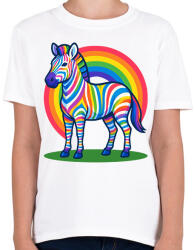 printfashion Zebra - Gyerek póló - Fehér (17532712)