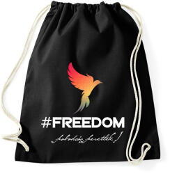 printfashion #freedoom - Sportzsák, Tornazsák - Fekete (17572383)