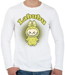 printfashion labubu - Férfi hosszú ujjú póló - Fehér (17574977)