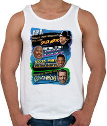 printfashion Apa - Férfi atléta - Fehér (17548408)