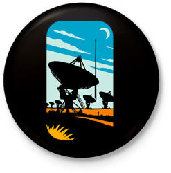 printfashion Seti - Kitűző, hűtőmágnes - Fekete (17586637)