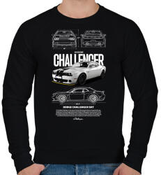 printfashion DODGE CHALLENGER - Férfi pulóver - Fekete (17582294)