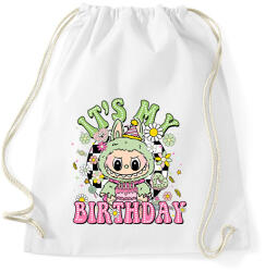 printfashion Születésnapi Labubu - Sportzsák, Tornazsák - Fehér (17578929)