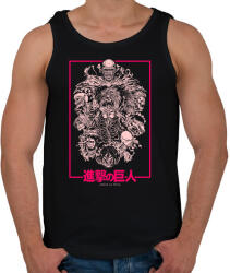 printfashion Attack On titan - Férfi atléta - Fekete (17540312)