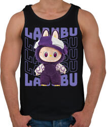 printfashion Lila Labubu - Férfi atléta - Fekete (17577658)