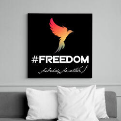 printfashion #freedoom - Vászonkép - Fekete (17572699)