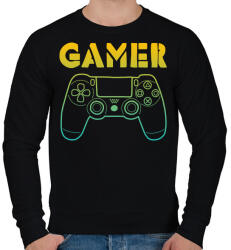 printfashion GAMER - Férfi pulóver - Fekete (17551142)