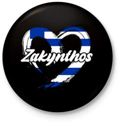 printfashion zakynthos - Kitűző, hűtőmágnes - Fekete (17559620)