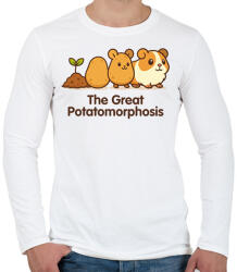 printfashion The Great Potatomorphosis - Férfi hosszú ujjú póló - Fehér (17575432)
