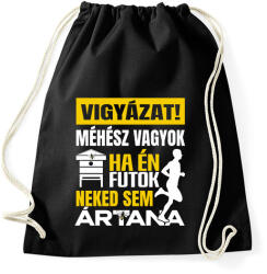 printfashion vigyázat méhész vagyok - Sportzsák, Tornazsák - Fekete (17550333)