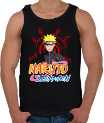 printfashion naruto shippuden - Férfi atléta - Fekete (17568659)